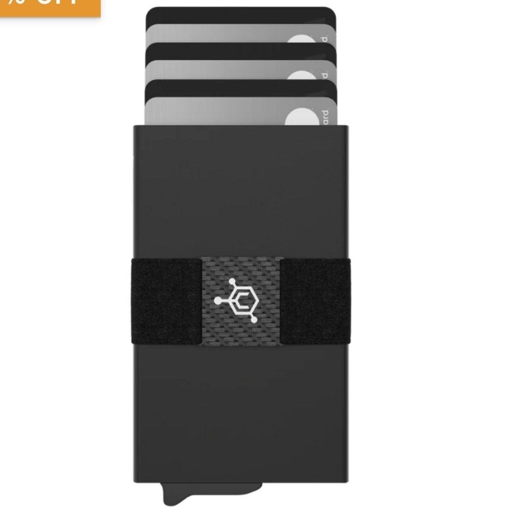 CODE 118 Classic Jet Black RFID Blocking Wallet W… - image 8